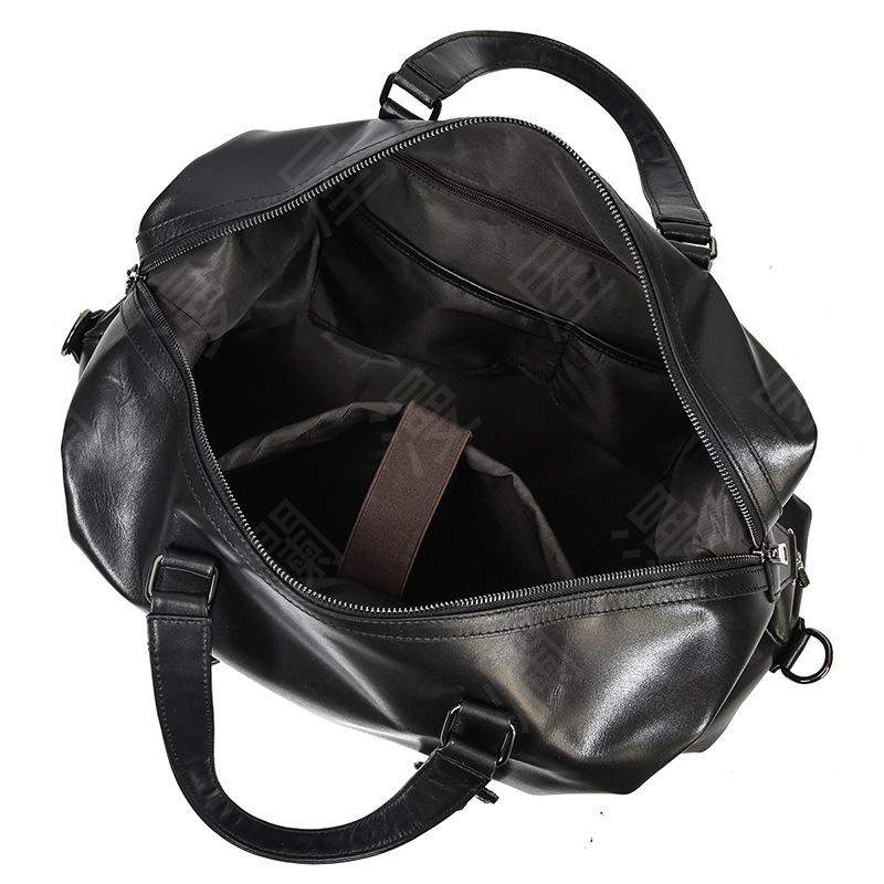 新品 レザー ボストンバッグ トラベルバッグ ショルダー バッグ 2WAY 本革 牛革 レザー メンズバッグ 旅行バッグ ブラック_7