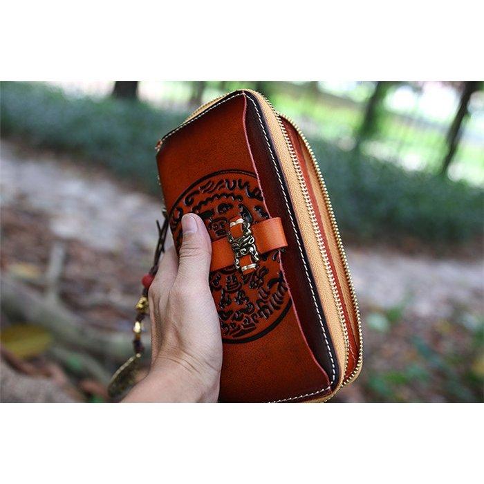 新入荷 レザー長財布 ウォレット本革 メンズ 牛ヌメ革 ラウンド 新入荷 レザー長財布 ウォレット本革 メンズ 牛ヌメ革 ラウンド