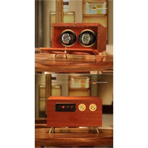 2本巻き】 時計 ワインディングマシーン 静音 LEDライト付き 自動巻き