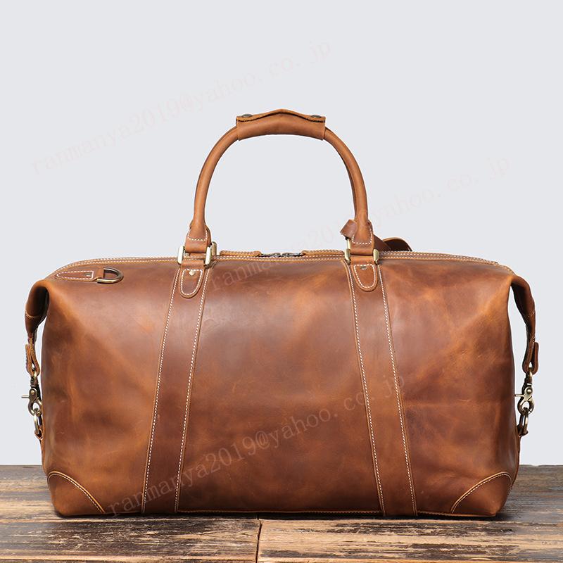 ボストンバッグ 本革 メンズ 大容量 多機能 A4対応 15.6インチPC対応