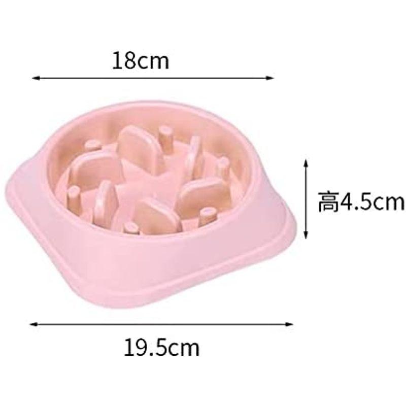 猫食器 犬食器 ペット食器 早食い防止 食器 小型犬 猫ボウル 滑り止め 食べやすい 大人気定番商品 キャットボウル 猫皿 ピンク スロウフィーダーボウル