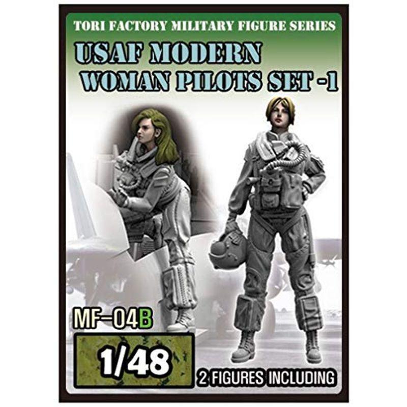 最大60 Offクーポン トリファクトリー 1 48 ミリタリーフィギュアシリーズ 現用 アメリカ空軍 女性パイトロット 2体入 レジンキット Mf 04b Wantannas Go Id