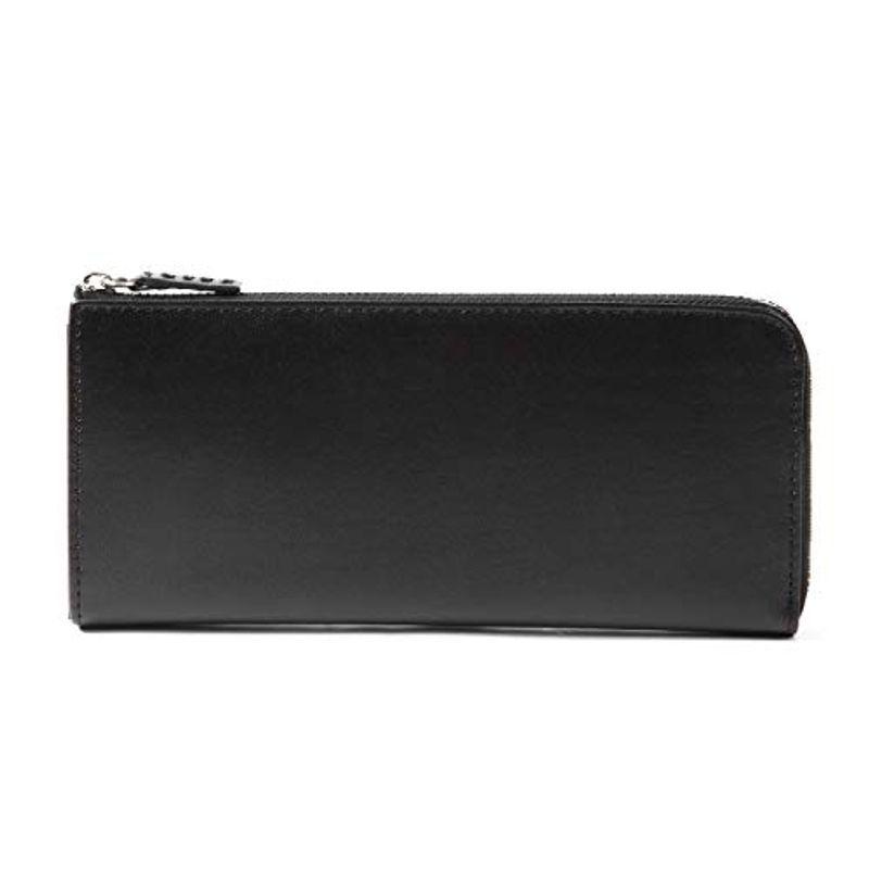 割引直販 の本革 レディース 長財布 Ranplusストアのmura Rfid 薄型 財布 スキミング防止 レディースファッション 財布 L字ファスナー Mura ブラック 割引オーダー の