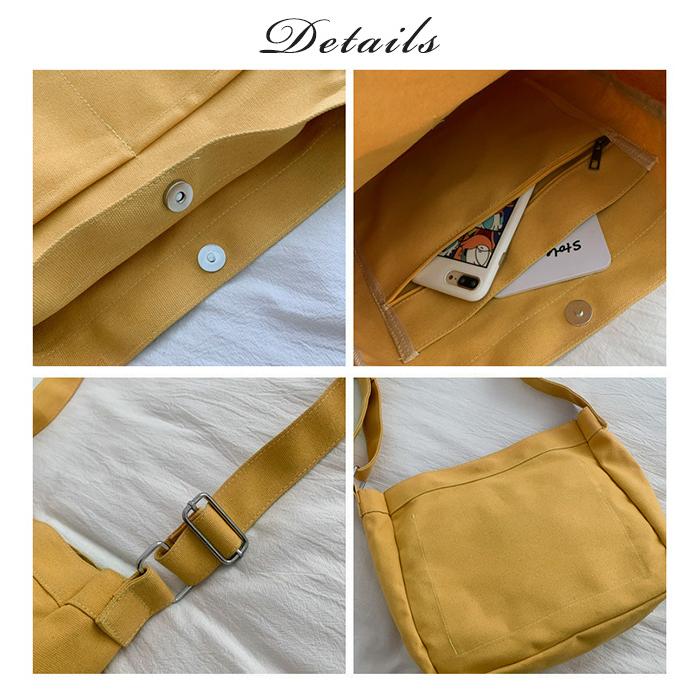 ショルダーバッグ キャンバス トートバッグ 鞄 レディース メンズ 斜めがけ 肩掛け A4サイズ 大容量 軽量 ファッション 通勤 通学 爆買 | ブランド登録なし | 14