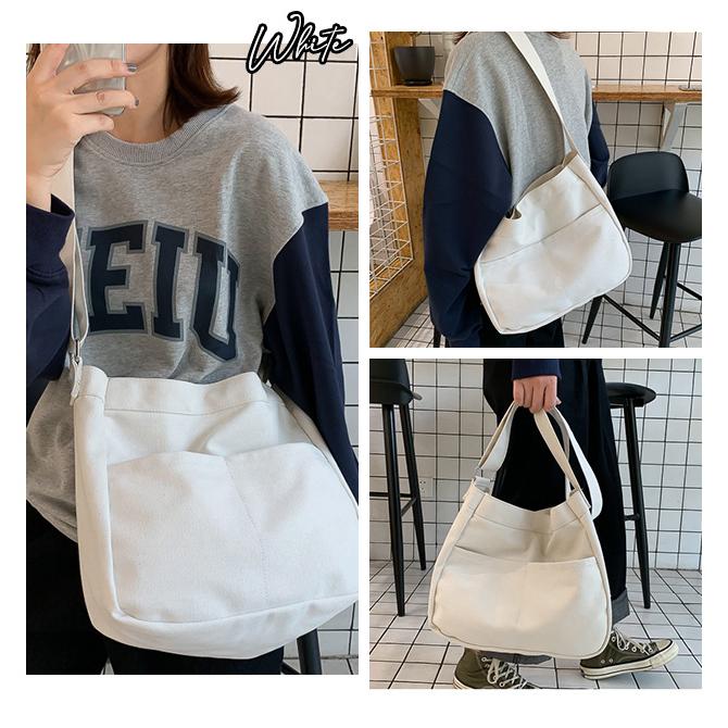 ショルダーバッグ キャンバス トートバッグ 鞄 レディース メンズ 斜めがけ 肩掛け A4サイズ 大容量 軽量 ファッション 通勤 通学 爆買 | ブランド登録なし | 11