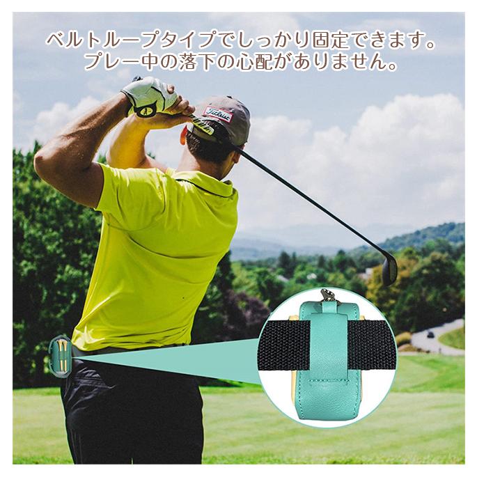 2個セット ゴルフボールケース 2個入れ用 機能的 ボールホルダー ゴルフ コンペ メンズ レディース 丈夫 PU革 ボールポーチ ゴルフ用品 ボール入れ 父の日 爆買 | ブランド登録なし | 03