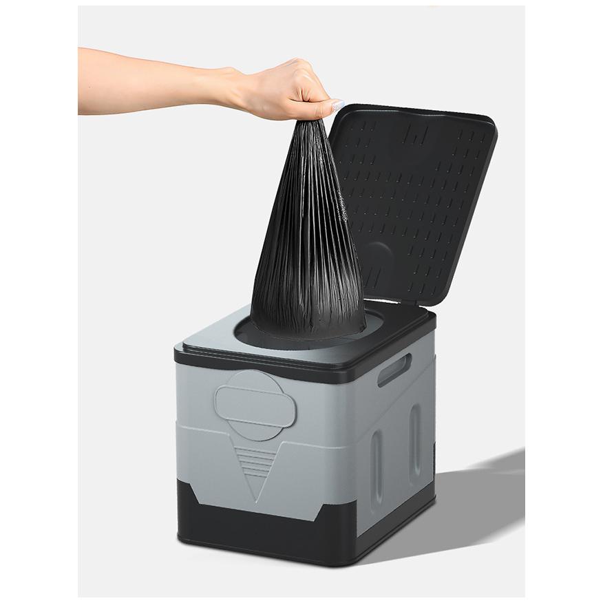 トイレ 折りたたみ 非常用 災害 避難 車中泊 キャンプ 介護 簡易移動式 地震 蓋付 ポータブル アウトドア 登山 緊急 仮設 椅子 水洗 軽量 凝固剤 ゴミ袋 爆買 | ブランド登録なし | 16