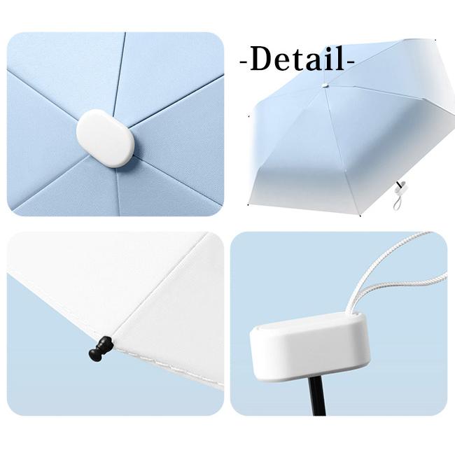 折りたたみ傘 日傘 超軽量  UPF50+ 防風 6本骨 ミニ 小さい 晴雨兼用 雨傘 撥水加工 コンパクト 折り畳み傘 丈夫 レディース おしゃれ 爆買 | ブランド登録なし | 14