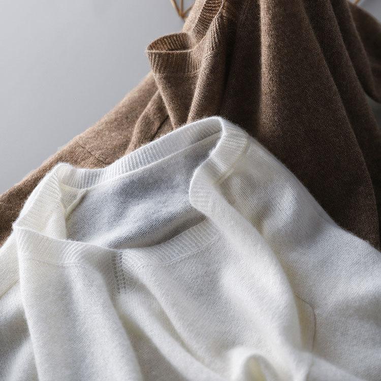 トップス レディース ハーフスリーブ 五分袖 薄手 ニット 春 夏 秋 大きめVネック 二の腕カバー レディーストップス ゆったりシルエット 体型カバー 爆買 | ブランド登録なし | 11