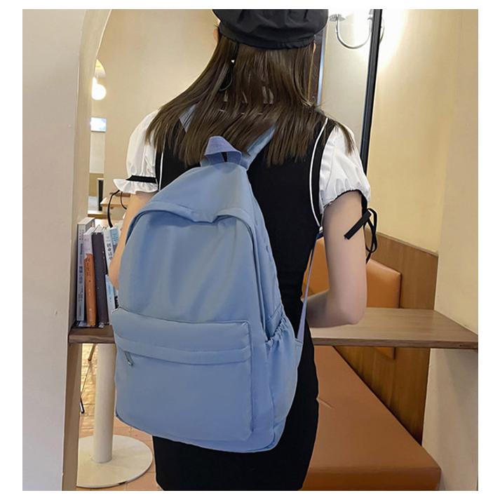 大容量 高校生 男女兼用 リュック シンプル 無地 カジュアル 旅行 出張用 バックパック 爆買 | ブランド登録なし | 05
