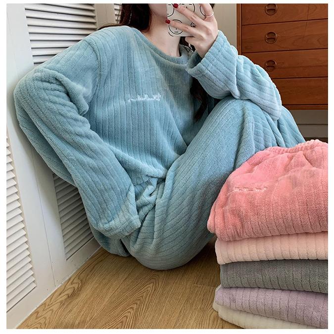 秋冬パジャマ レディース もこもこ 超保温 ルームウェア 上下セット 部屋着 あったか 暖かい 起毛 ふんわり ズボン 可愛い 爆買 | ブランド登録なし | 10