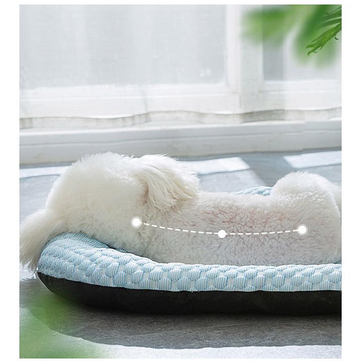 ペットベッド 犬用 春夏 洗える マカロン色 滑り止め ペットマット ひんやりマット ペット 接触冷感素材 猫 子犬 小型犬 中型犬に適用 犬用クッション 爆買 | ブランド登録なし | 10