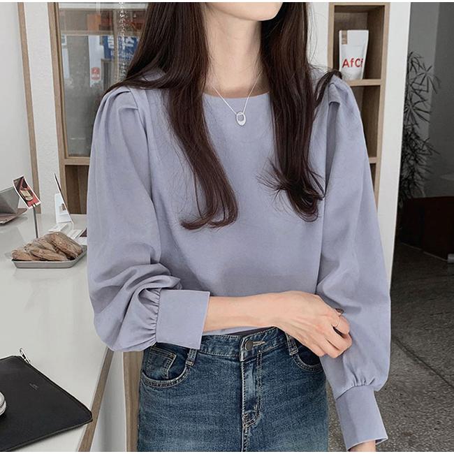 ブラウス レディース 長袖 無地 フリル インナー トップス シャツ おしゃれ 通勤 爆買 | ブランド登録なし | 03