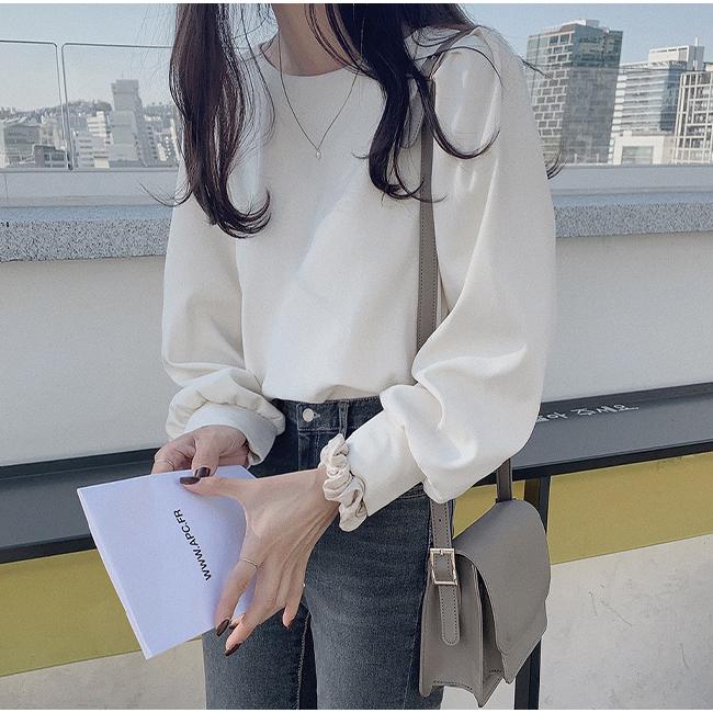 ブラウス レディース 長袖 無地 フリル インナー トップス シャツ おしゃれ 通勤 爆買 | ブランド登録なし | 07