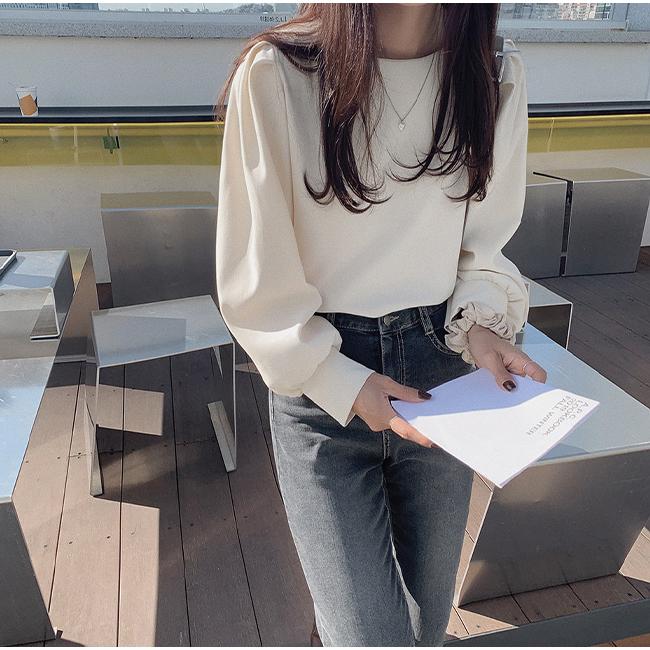 ブラウス レディース 長袖 無地 フリル インナー トップス シャツ おしゃれ 通勤 爆買 | ブランド登録なし | 08