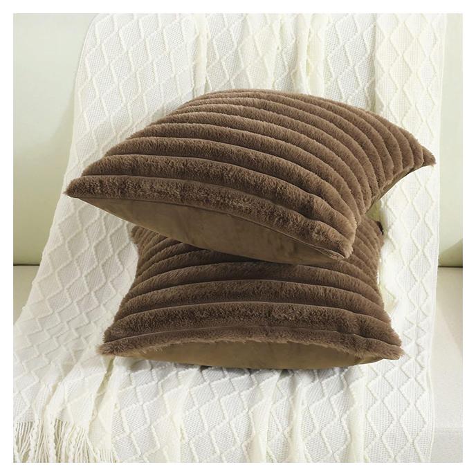 クッションカバー クッション 両面ボア 45cm*45cm ファー あったか カバー 無地 シンプル 起毛 秋 冬 暖かい 厚手軽量 モコモコ ふわふわ 爆買 | ブランド登録なし | 07