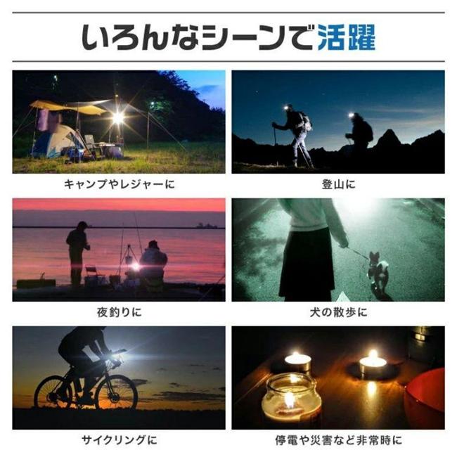 ハンディライト ハンドライト LEDライト 懐中電灯 防水 ズームXML フラッシュ機能 電池式 単4 携帯用 防災 災害 アウトドア 爆買 | ブランド登録なし | 08