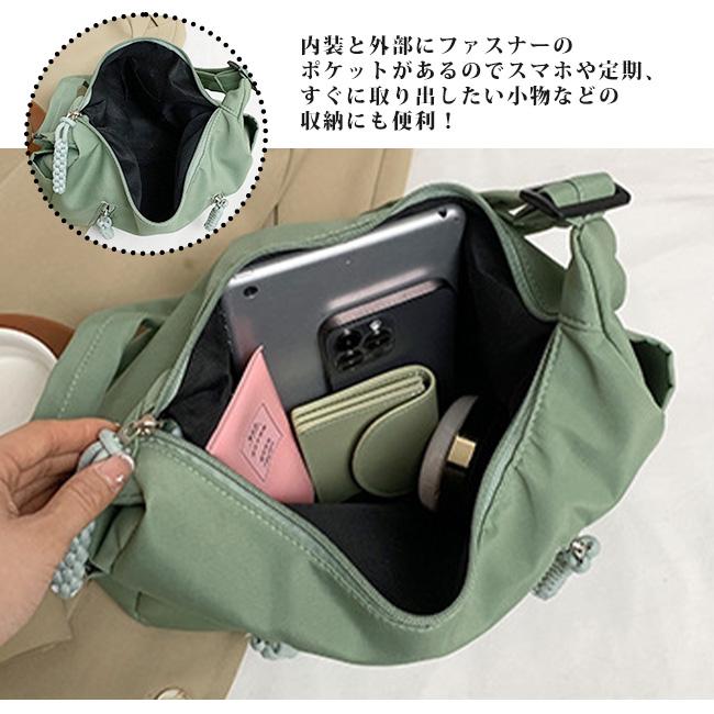 ショルダーバッグ トートバッグ 鞄 かばん レディース メンズ  軽量 斜めがけ 肩掛け 大容量 ファッション 通勤 通学 ブラック ホワイト 爆買 | ブランド登録なし | 06