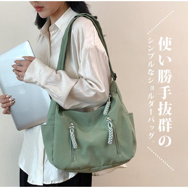 ショルダーバッグ トートバッグ 鞄 かばん レディース メンズ  軽量 斜めがけ 肩掛け 大容量 ファッション 通勤 通学 ブラック ホワイト 爆買 | ブランド登録なし | 07