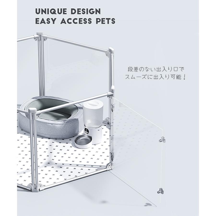 最新 犬 サークル ケージ クリア 透明 スケルトン 丈夫 長持ち 傷つきにくい 組立て簡単 小型犬 おしゃれ インテリア 高級 モダン 組み合わせ自由 Petifam 【WS1005058392】(36203円)