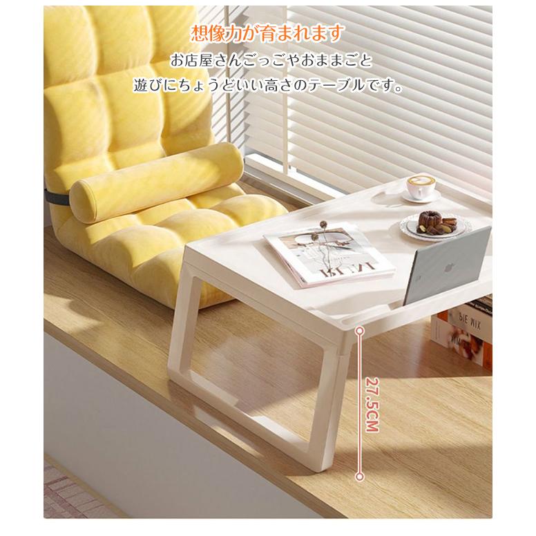 ベッドテーブル サイドテーブル 折りたたみ ミニ コンパクト スタンド付き マルチテーブル プラスチック 一人用 多機能 爆買 | ブランド登録なし | 06