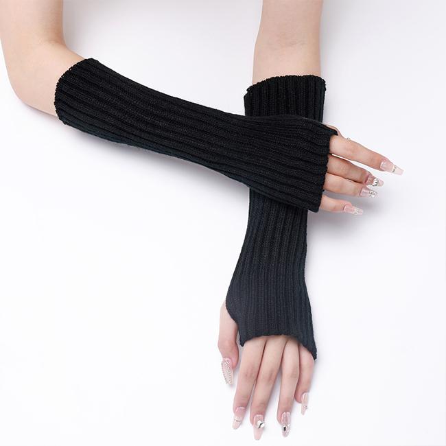 アームウォーマー 手袋 アームカバー ニット ケーブル編み レディース 指なし手袋 防寒対策 保温 肌触り 防寒 おしゃれ 爆買 | ブランド登録なし | 19