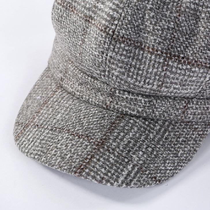 帽子 キャスケット レディース ベレー帽 チェック柄 アヒルの舌 ウール |  | 07