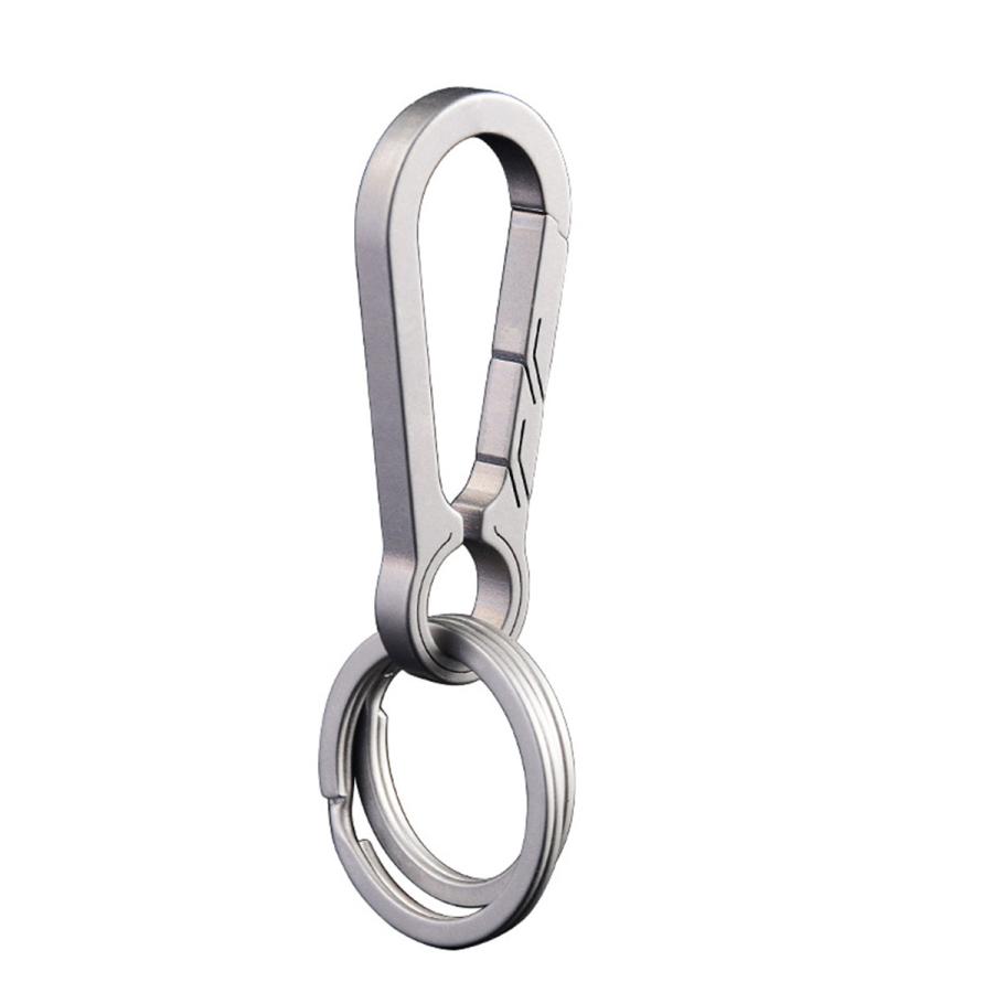 キーホルダー チタン 軽量 軽い おしゃれ カラビナ キーチェーン リンク2個付 |  | 10