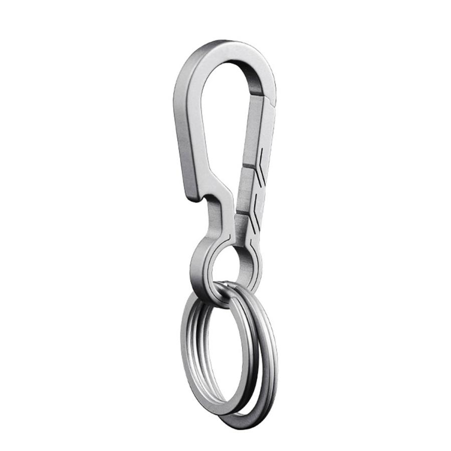 キーホルダー チタン 軽量 軽い おしゃれ カラビナ キーチェーン リンク2個付 |  | 11