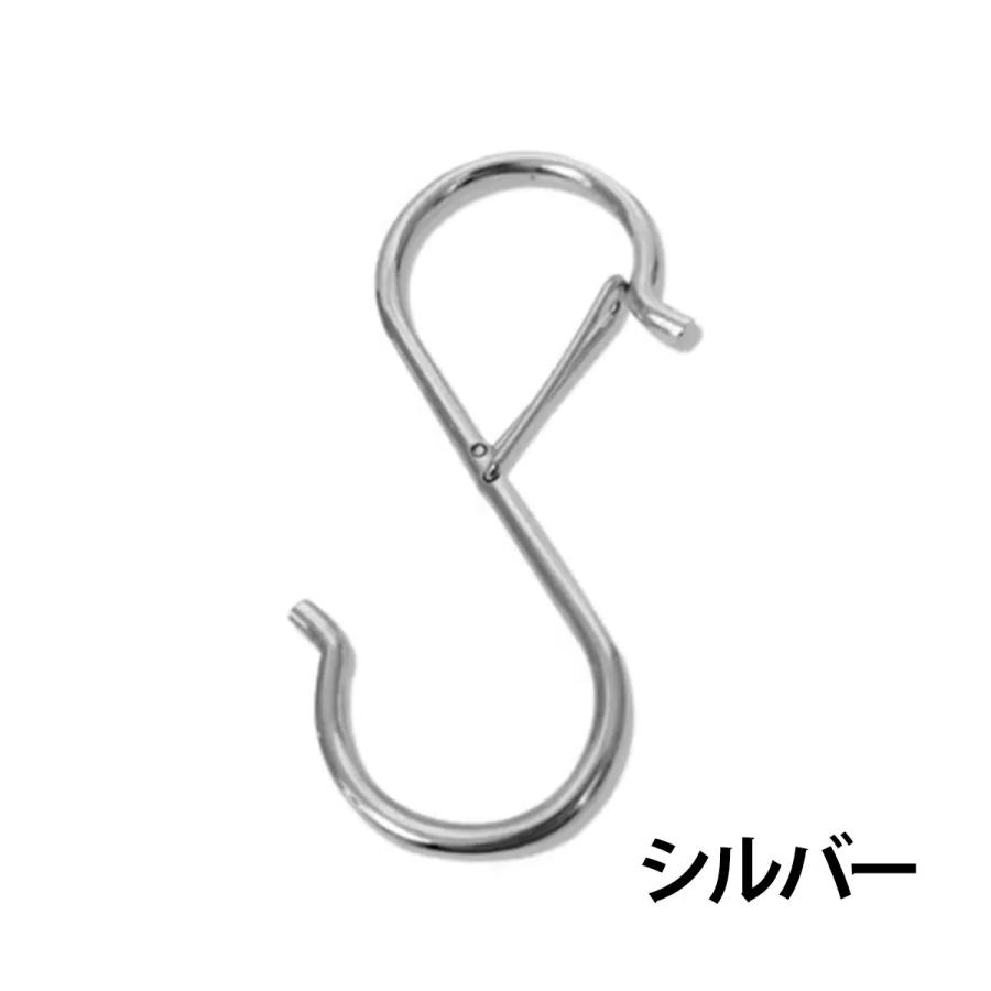 フック はずれにくい S字フック 錆びない 耐荷重30kg 台所 洗面所 浴室