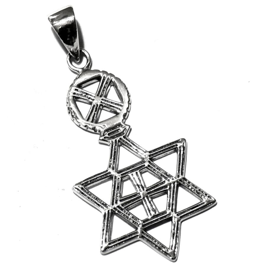 エチオピアクロス 六芒星 ダビデの星 スターリングシルバー ペンダント ソロモンの印 アフリカ エチオピア正教 十字架 一点もの 手作り ethiopiacross02 民族アクセサリー専門店ラパヌイ 通販 Yahoo ショッピング