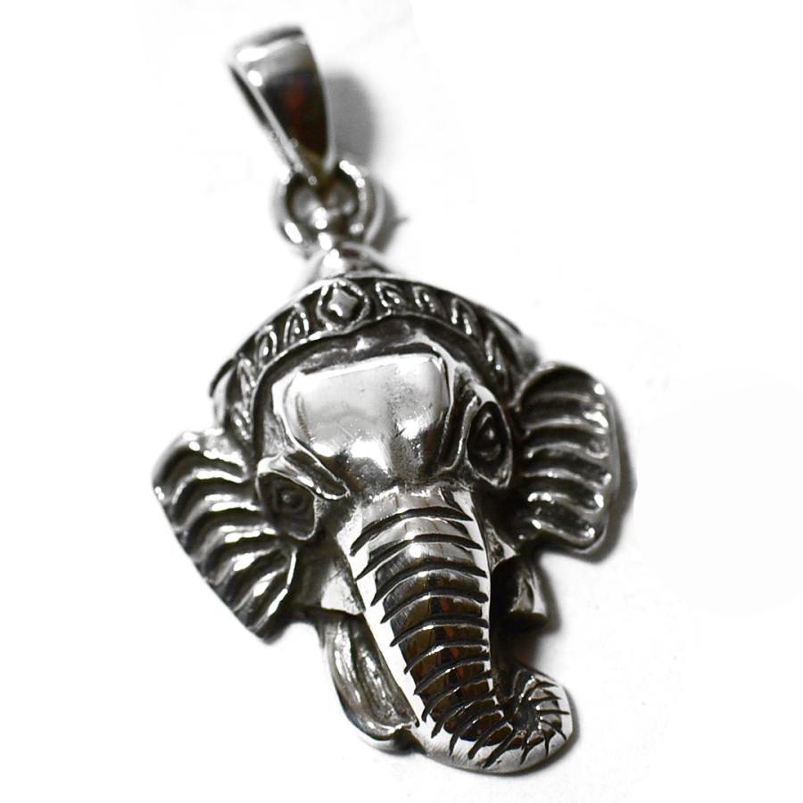 インド神 ガネーシャ 高品質シルバー ペンダントトップ｜シルバー