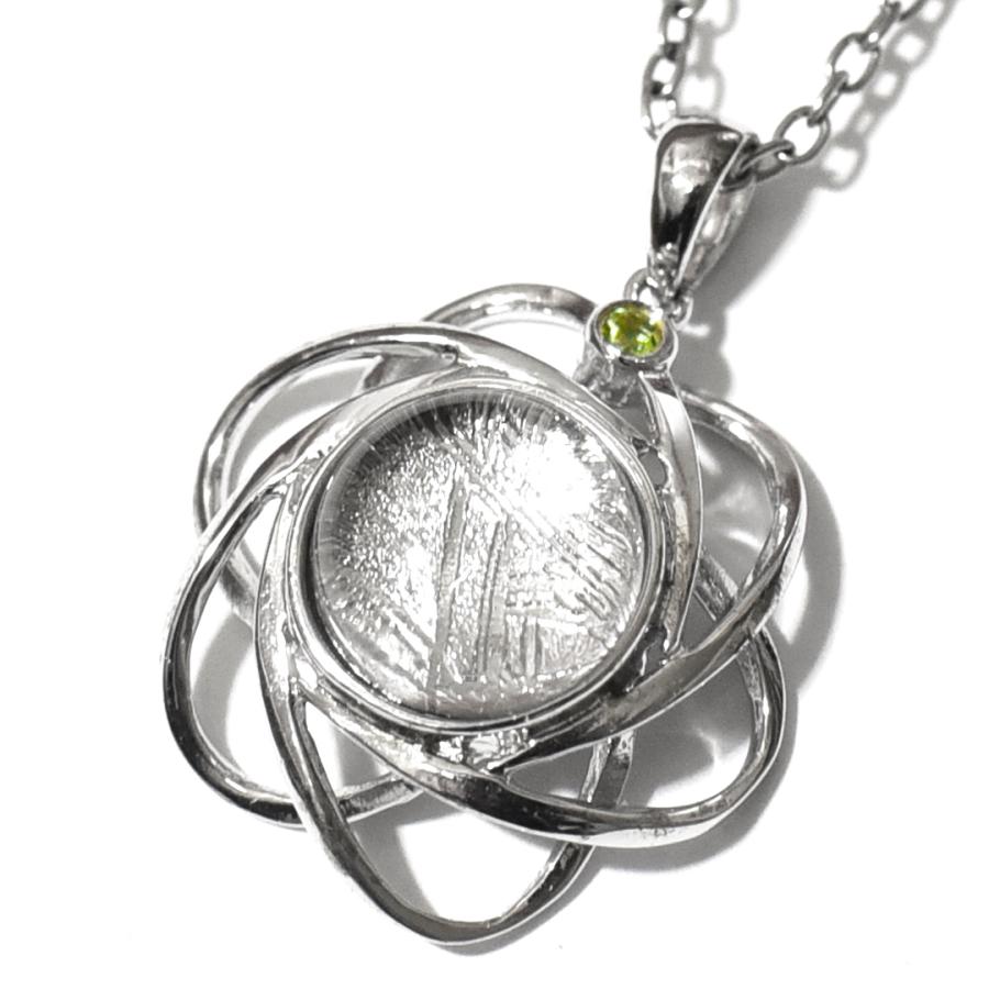 モルダバイト磨き＋シホテアリン隕石 ペンダント！！本物！③ スターボーン社 モルダバイト磨き＋シホテアリン隕石 ペンダント！！本物！③