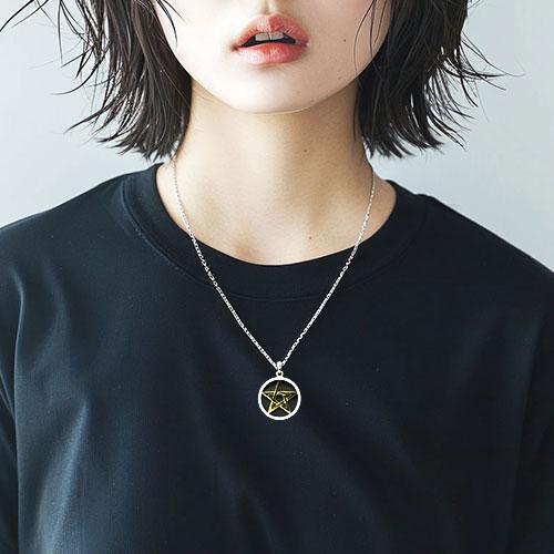 PETER STONE 五芒星（ペンタグラム） ゴールドプレート シルバー