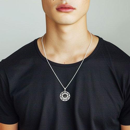 PETER STONE 九芒星（ノナグラム） 高品質シルバー ペンダントトップ