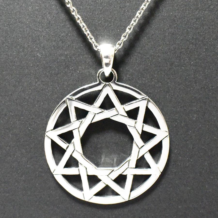 PETER STONE 九芒星（ノナグラム） 高品質シルバー ペンダントトップ