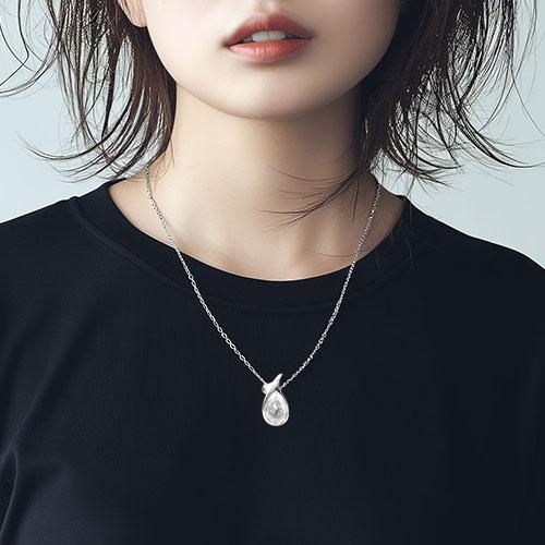 ギベオン隕石 モルダバイト しずく スターリングシルバー ペンダント