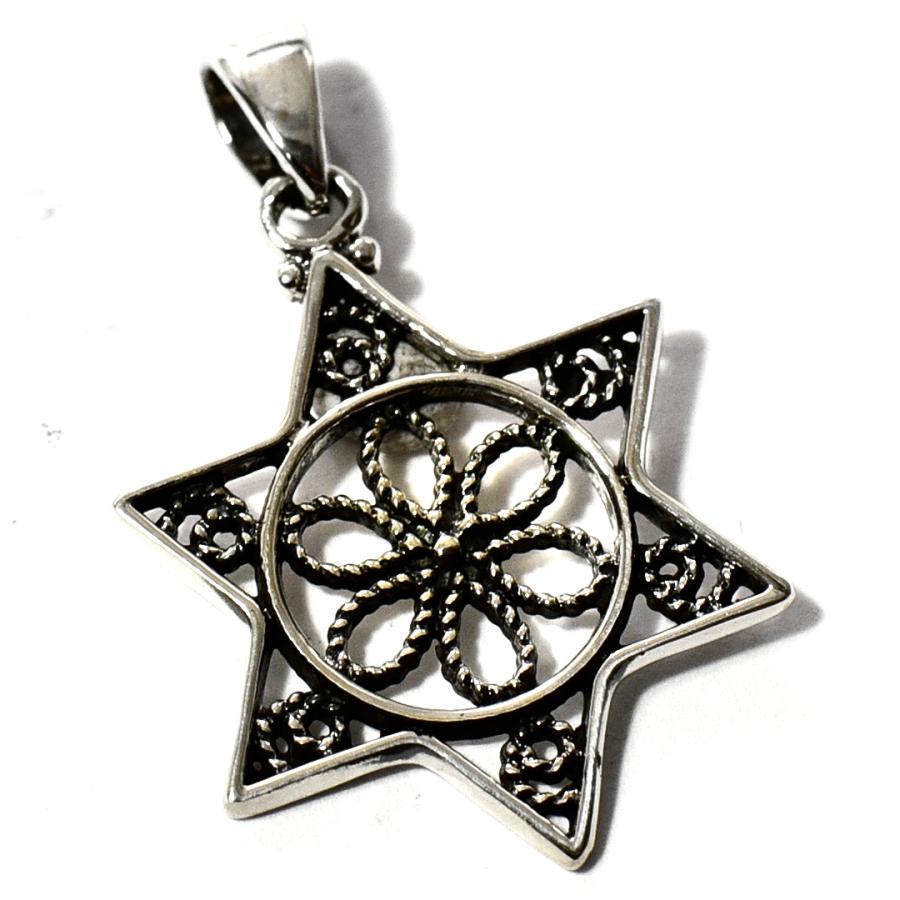 ✨️一点物✨️六芒星Pendant ✨️一点物✨️六芒星Pendant チェーン付き