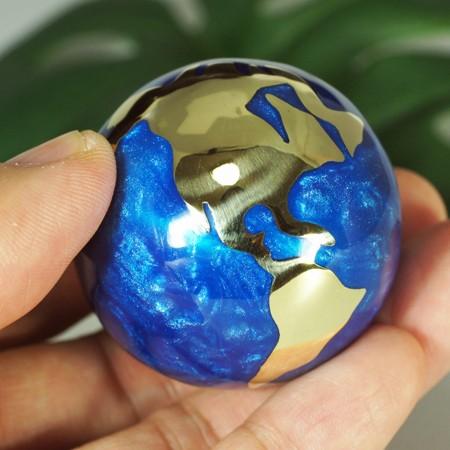 メキシコ Musical Ball ミュージカルボール 地球儀 特大 ブルー ４０ｍｍ ガムランボール 音玉 ミュージック 鈴 鐘 ベル オルゴール musicball01 民族アクセサリー専門店ラパヌイ 通販 Yahoo ショッピング
