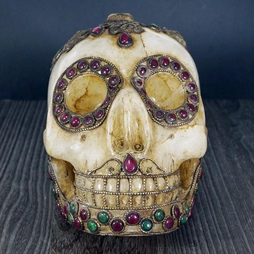 一点物 チベット密教 チベタンスカル（骸骨） ヒマラヤ水晶