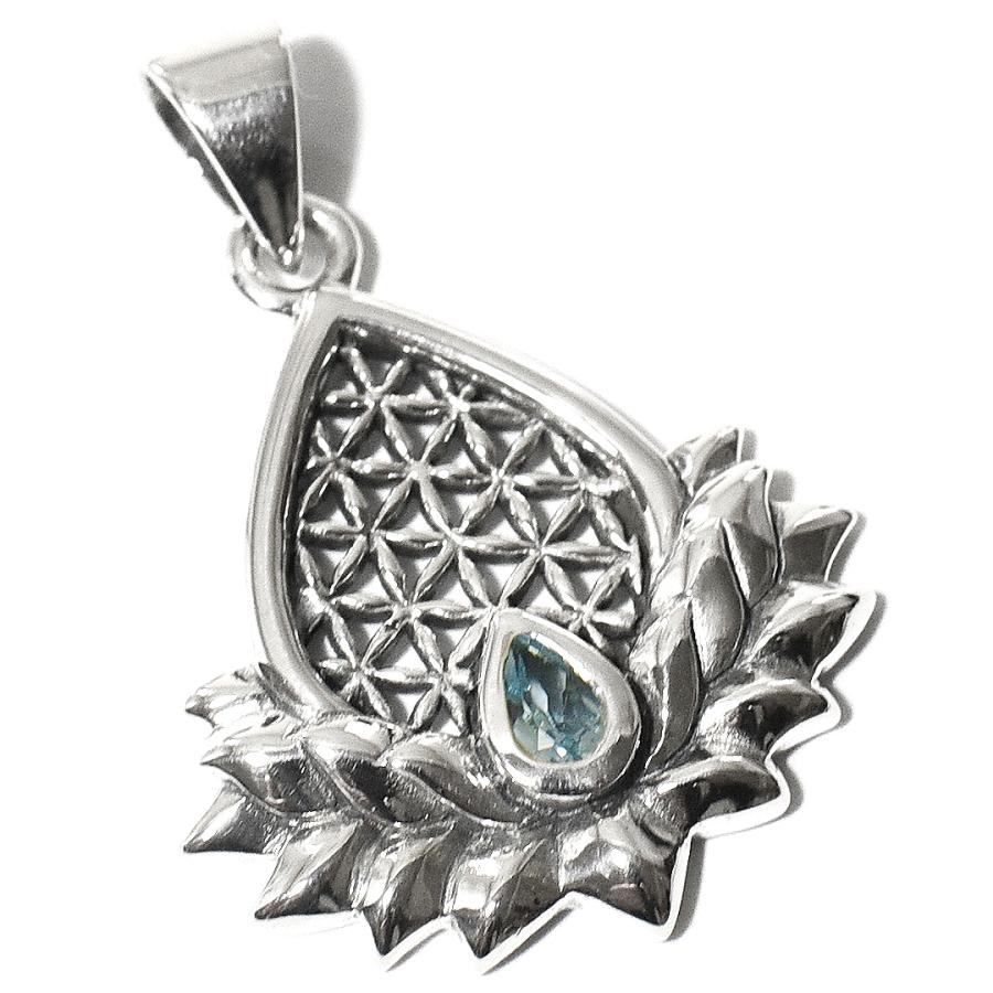 ブルーギベオン フラワーオブライフ ペンダントトップ 【公式通販】