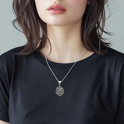 ルシファーの紋章（シジル） 高品質シルバー ペンダントトップ : 民族