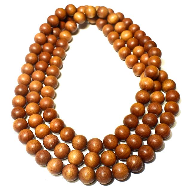 インド産 白檀（サンダルウッド）ビーズ10mm 108粒 素材販売｜ビャクダン sandal wood india beads : 民族 ...