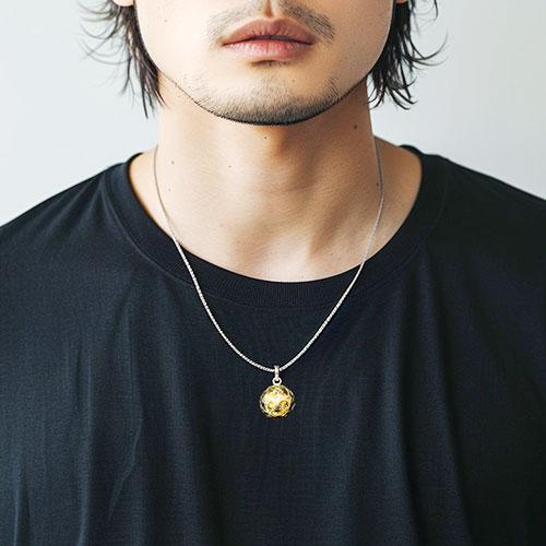 バリ島 癒しの音色 ガムランボール 特大23mm シルバー ペンダント