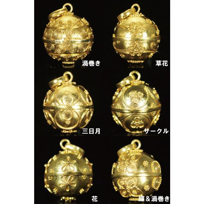バリ島 癒しの音色 ガムランボール ジャワン ヴェルメイユ加工（24金