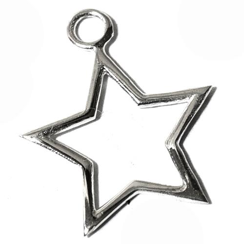バリシルバーパーツ スター 星 五芒星 シルバー チャーム インドネシア バリ島 シルバー９２５ パーツ 卸価格 メール便対応可 Si T B456 民族アクセサリー専門店ラパヌイ 通販 Yahoo ショッピング