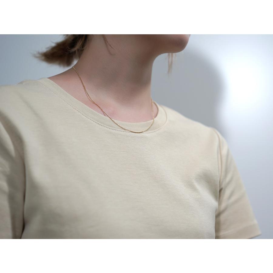 K18 カットボール ネックレスチェーン カットボールチェーン 幅 0.8mm