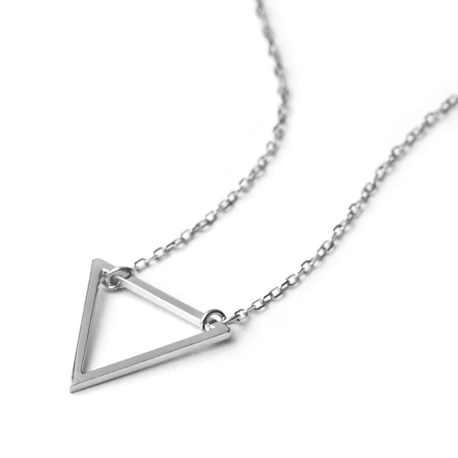 11/28午後値上げ実施】 18K オープントライアングル ネックレス 地金