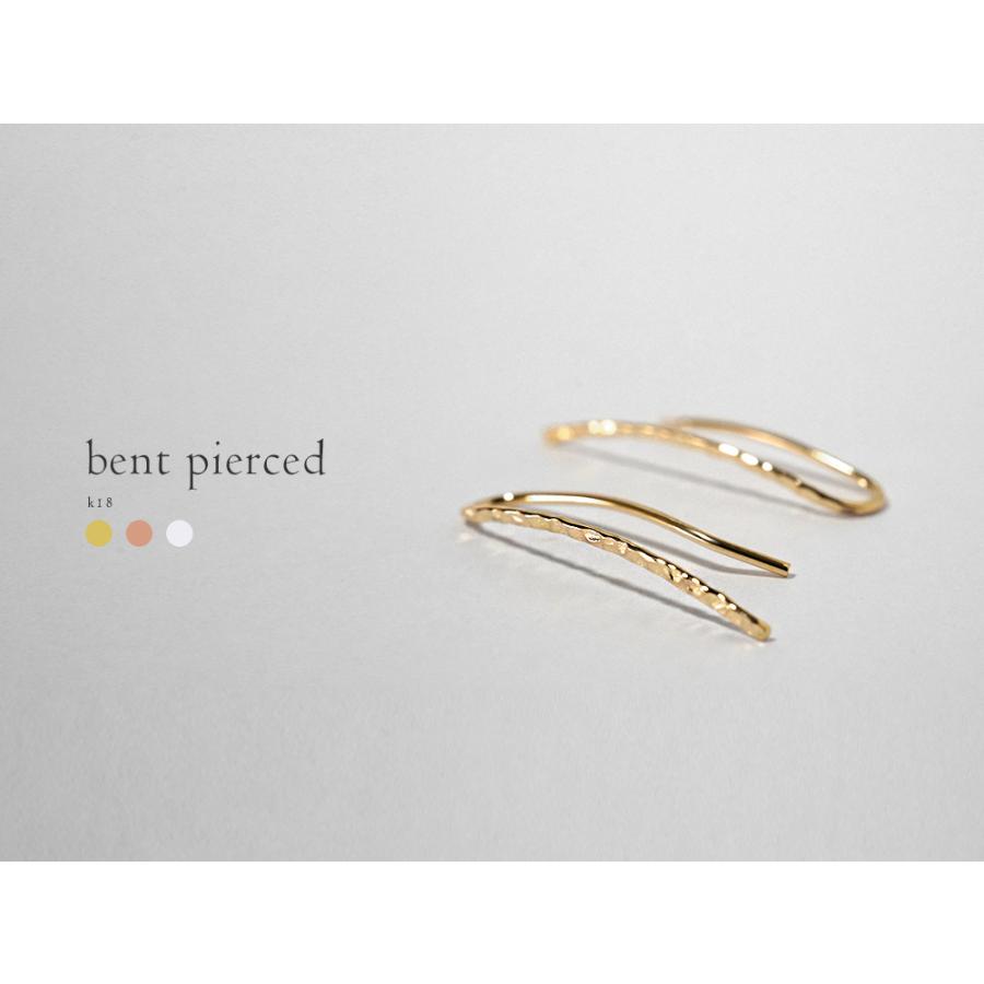 K18 ベント ピアス レディース イヤーフック イヤークリップ フェイク