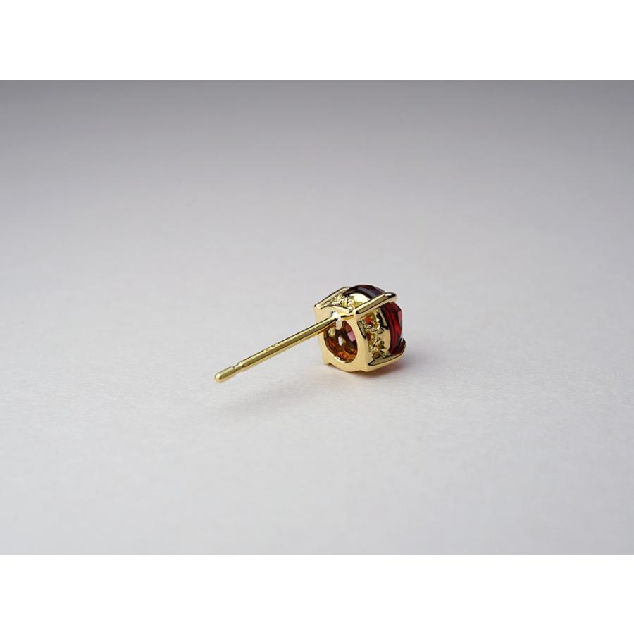 ピアス 18K ガーネット 18金ピアス アルマンディン ガーネット